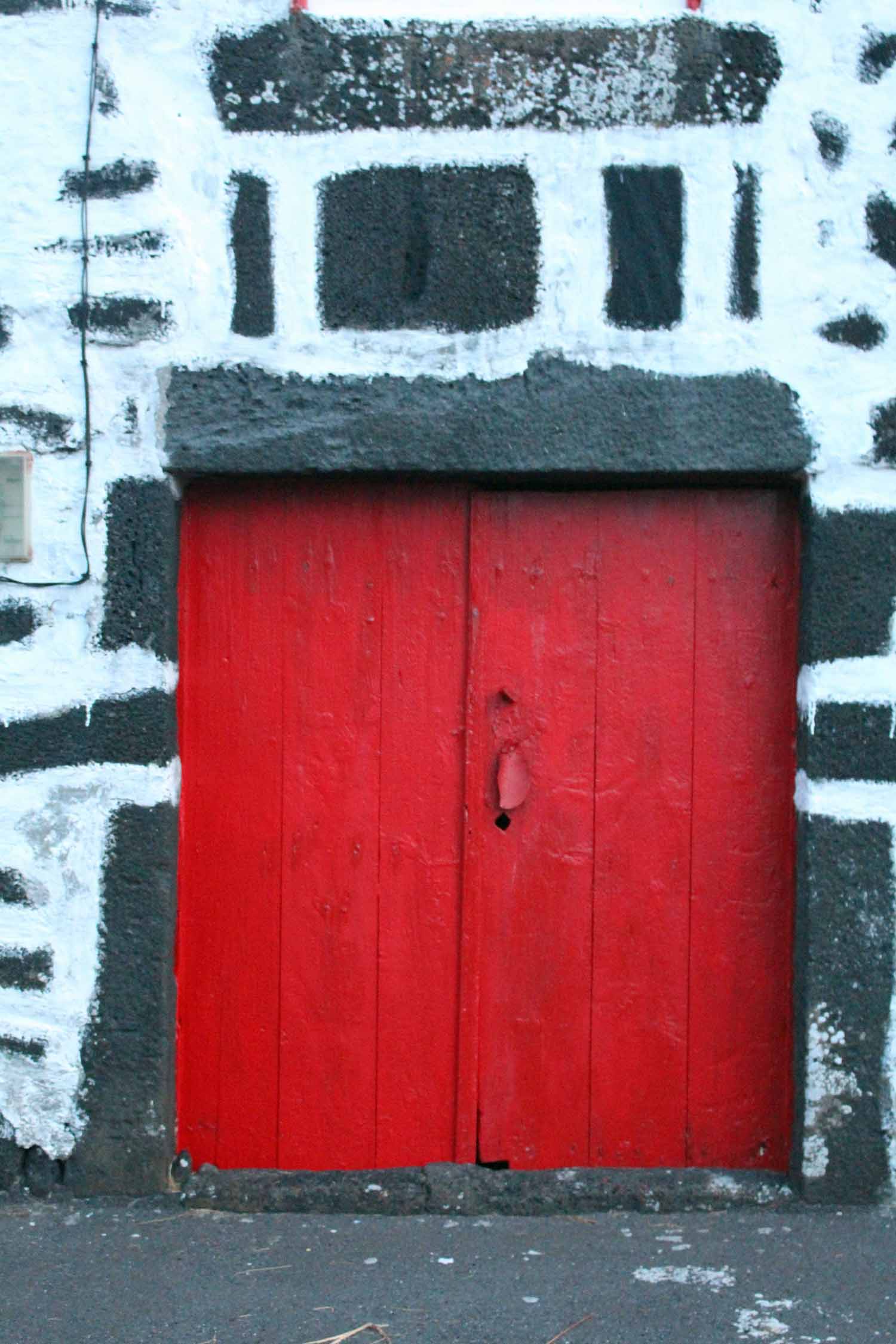 Açores, Île de Pico, porte typique