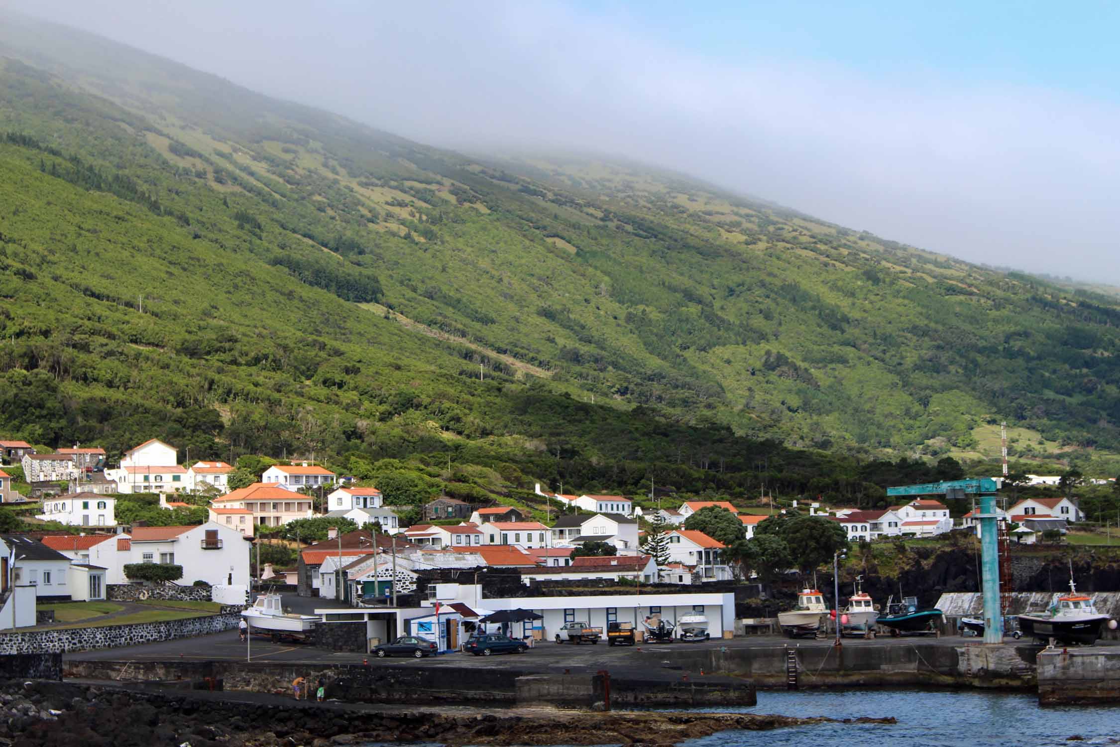 Açores, Île de Pico, port de Santo Amaro
