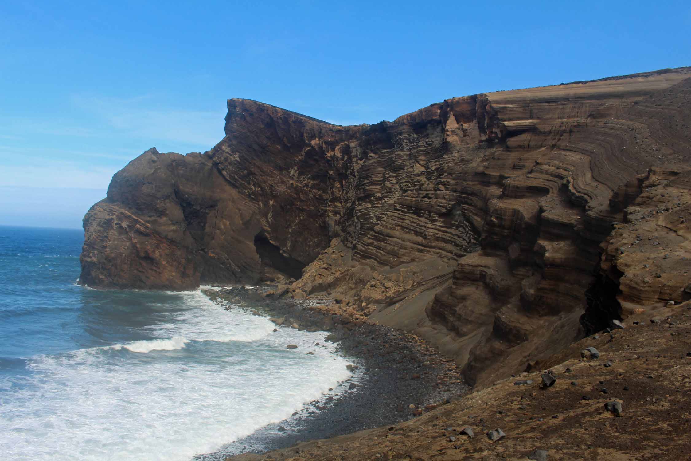 Le site de Capelinhos sur l'Île de Faial, Açores