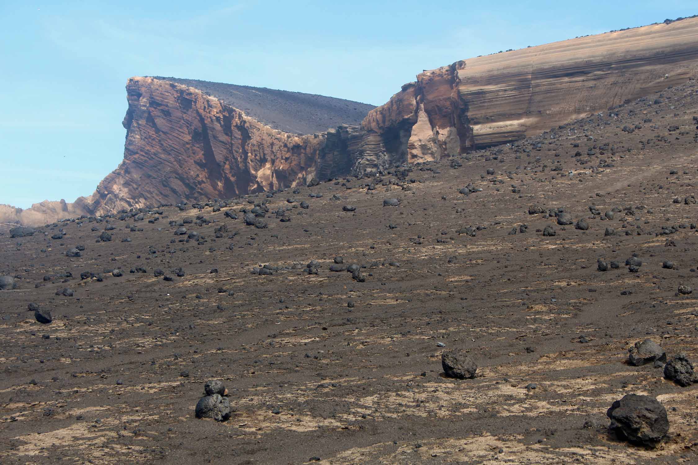 Un joli paysage à Capelinhos, île de Faial, Açores