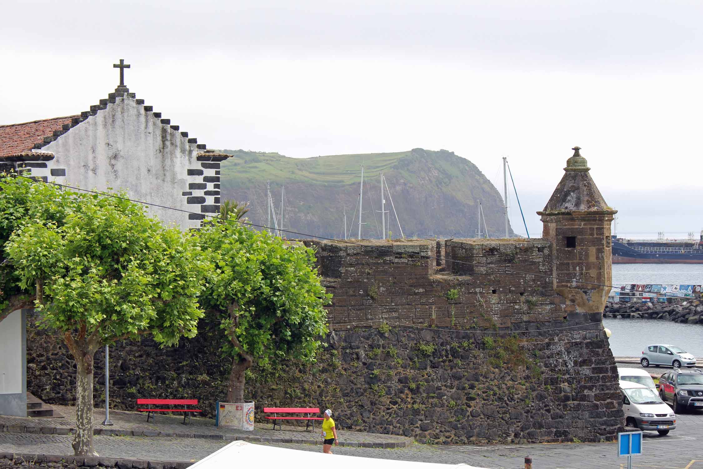 Le fort de Santa Cruz dans la ville de Horta, île de Faial, Açores