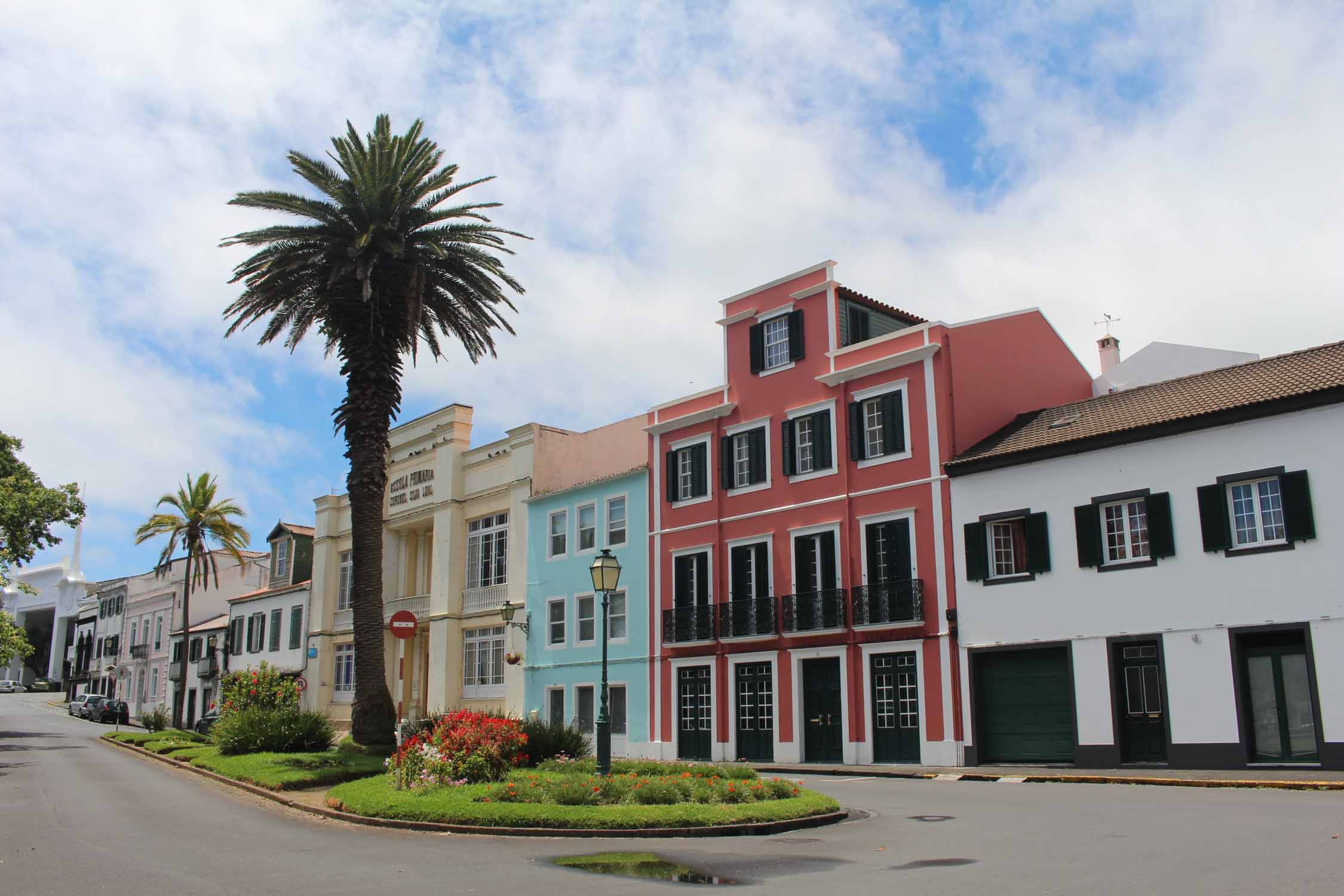 Açores, Île de Faial, Horta, rua Leite Perry