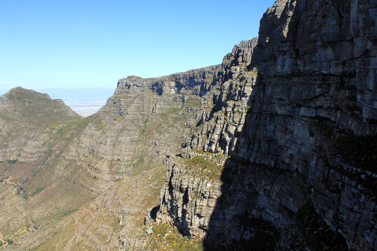 La falaise de la Montagne de la Table