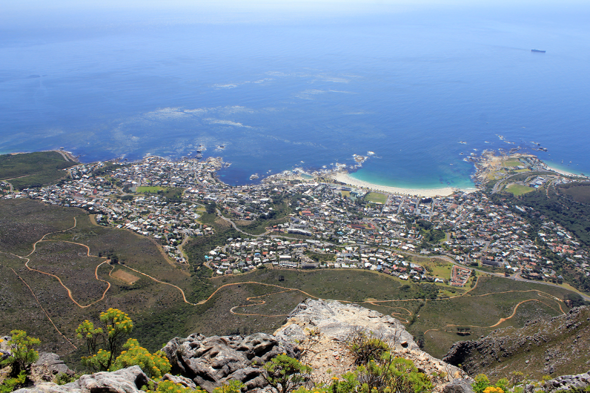 La Montagne de la Table, vue de la ville du Cap