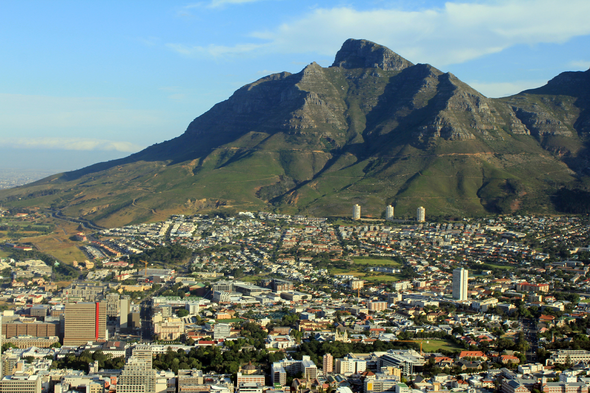 Le Devil's Peak au Cap, Afrique du Sud