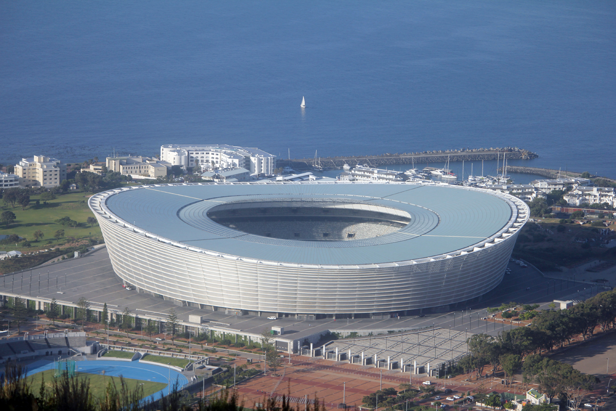 Le stade du Cap en Afrique du Sud