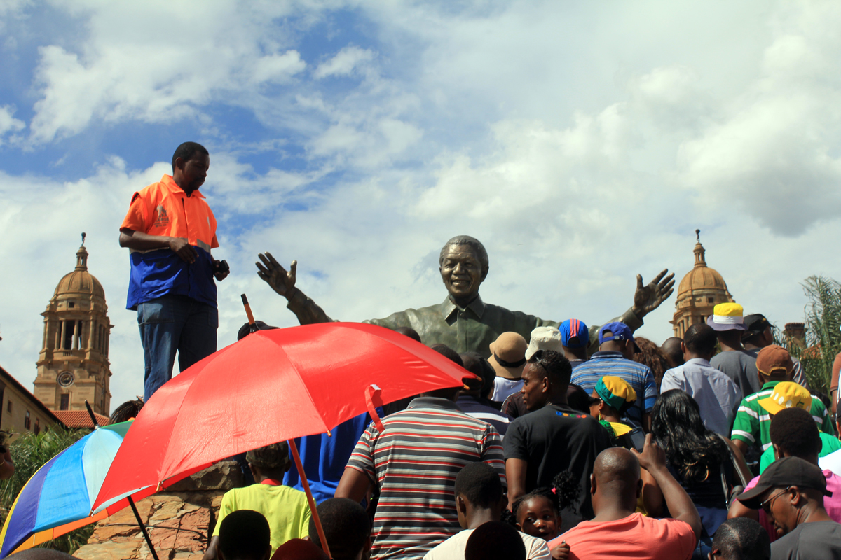 Pretoria, foule, Nelson Mandela