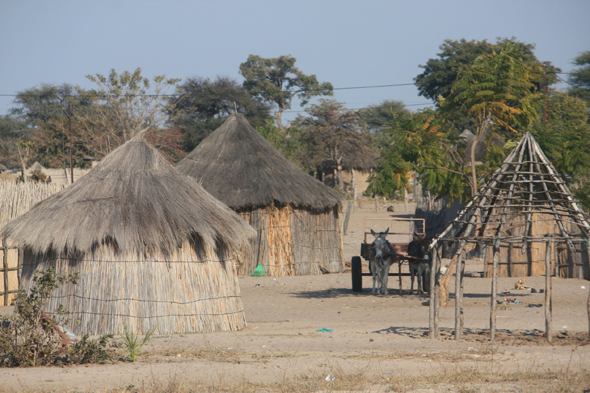 Village de Nguma, Botswana, Afrique