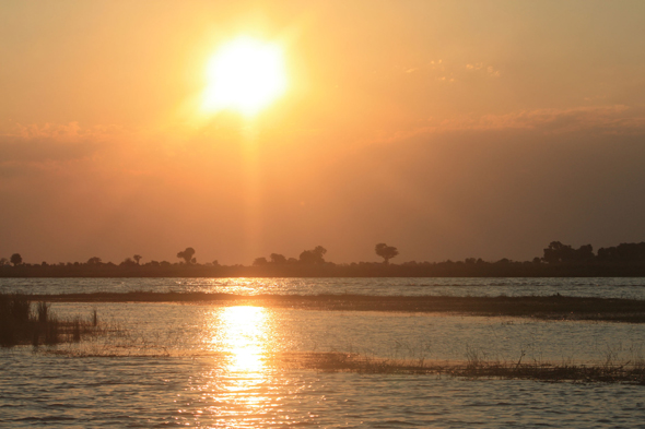 Chobe, coucher de soleil