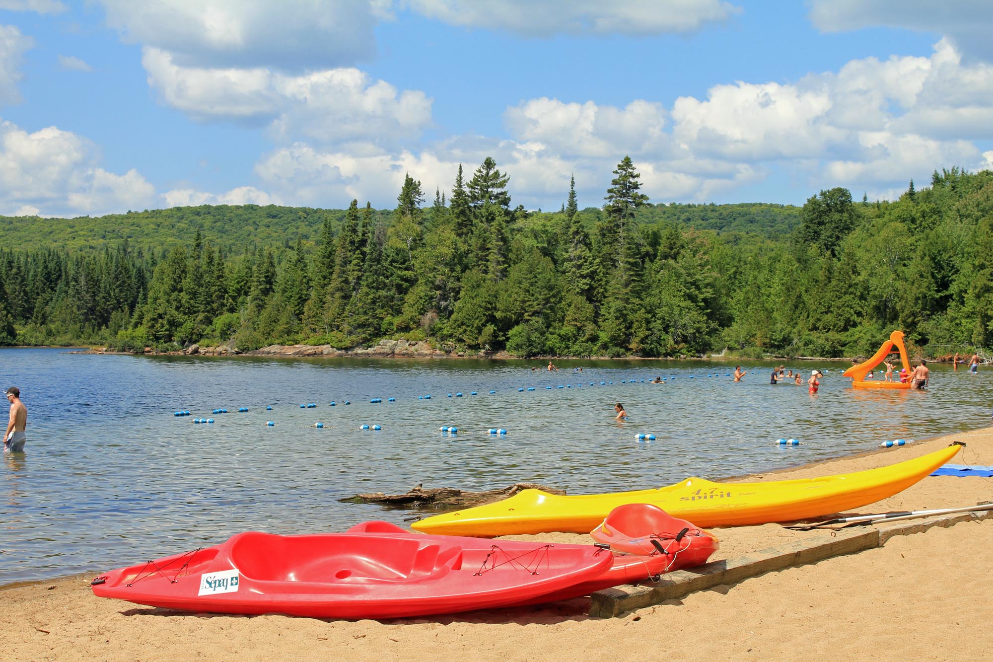 Lac Saint-Bernard, plage, Mastigouche