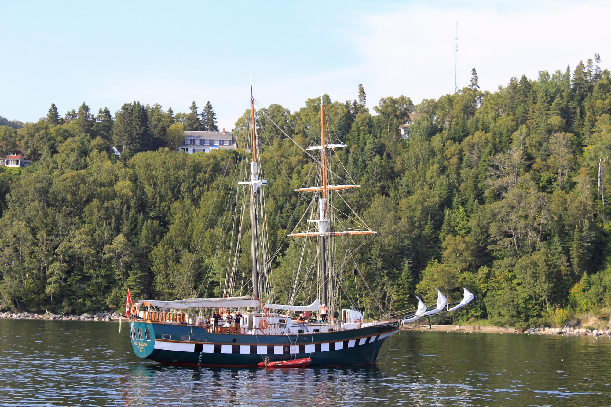 Tadoussac, bateau, voile