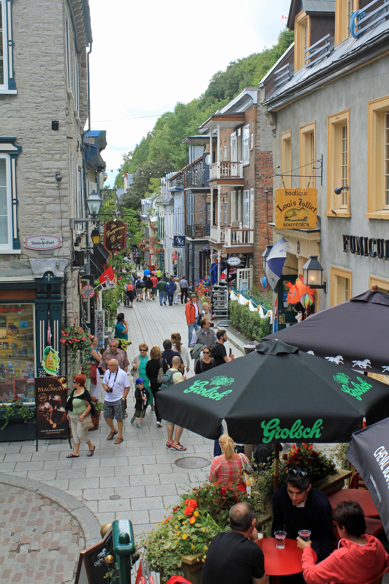 Québec ville, rue du Petit Champlain