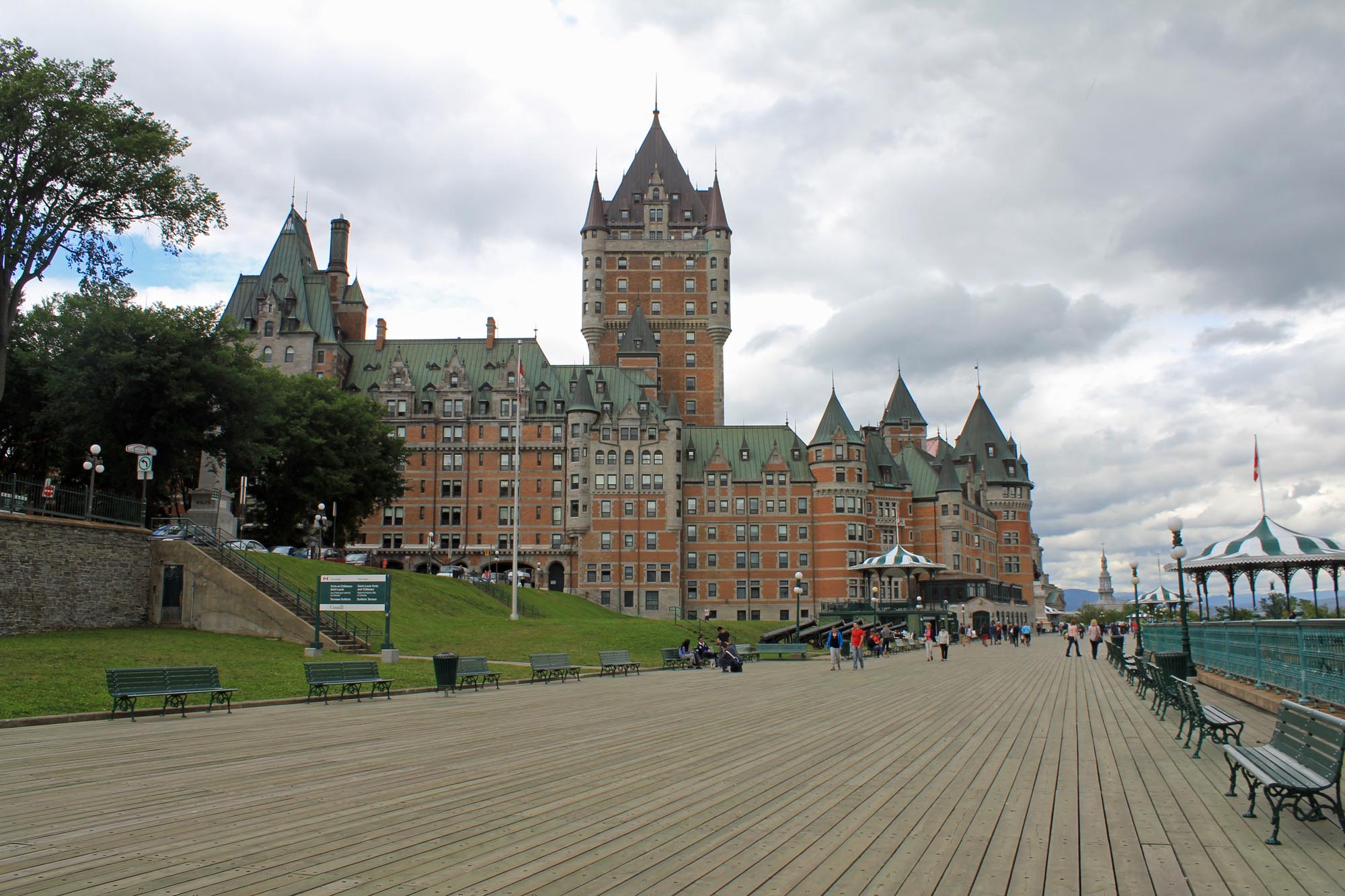 Québec, château Frontenac, la Terrasse