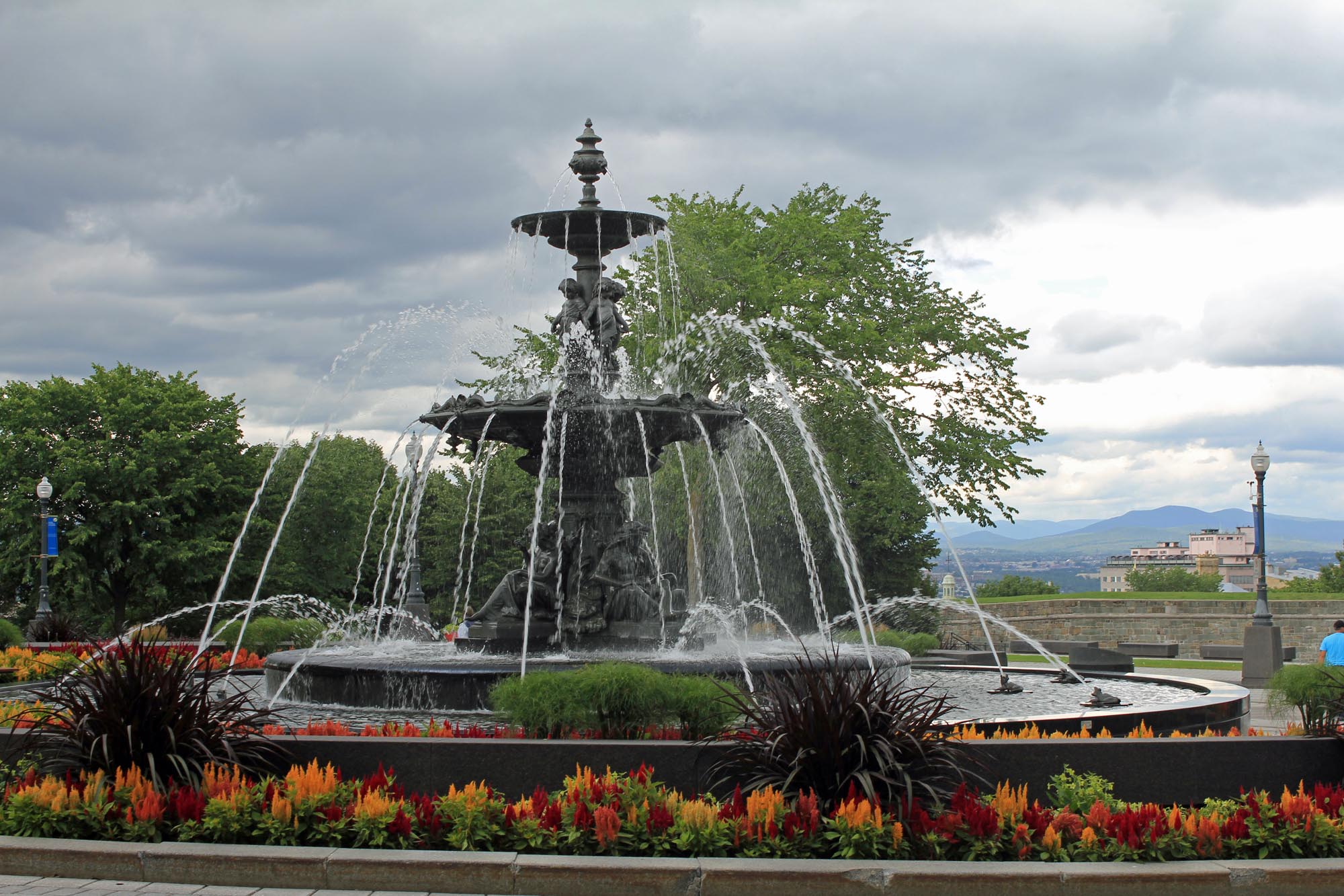 Québec ville, fontaine de Tourny