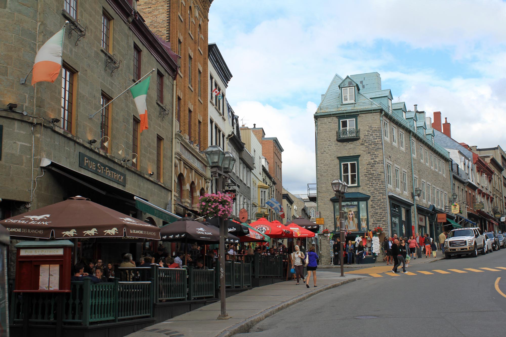 Québec ville, côte de la Fabrique