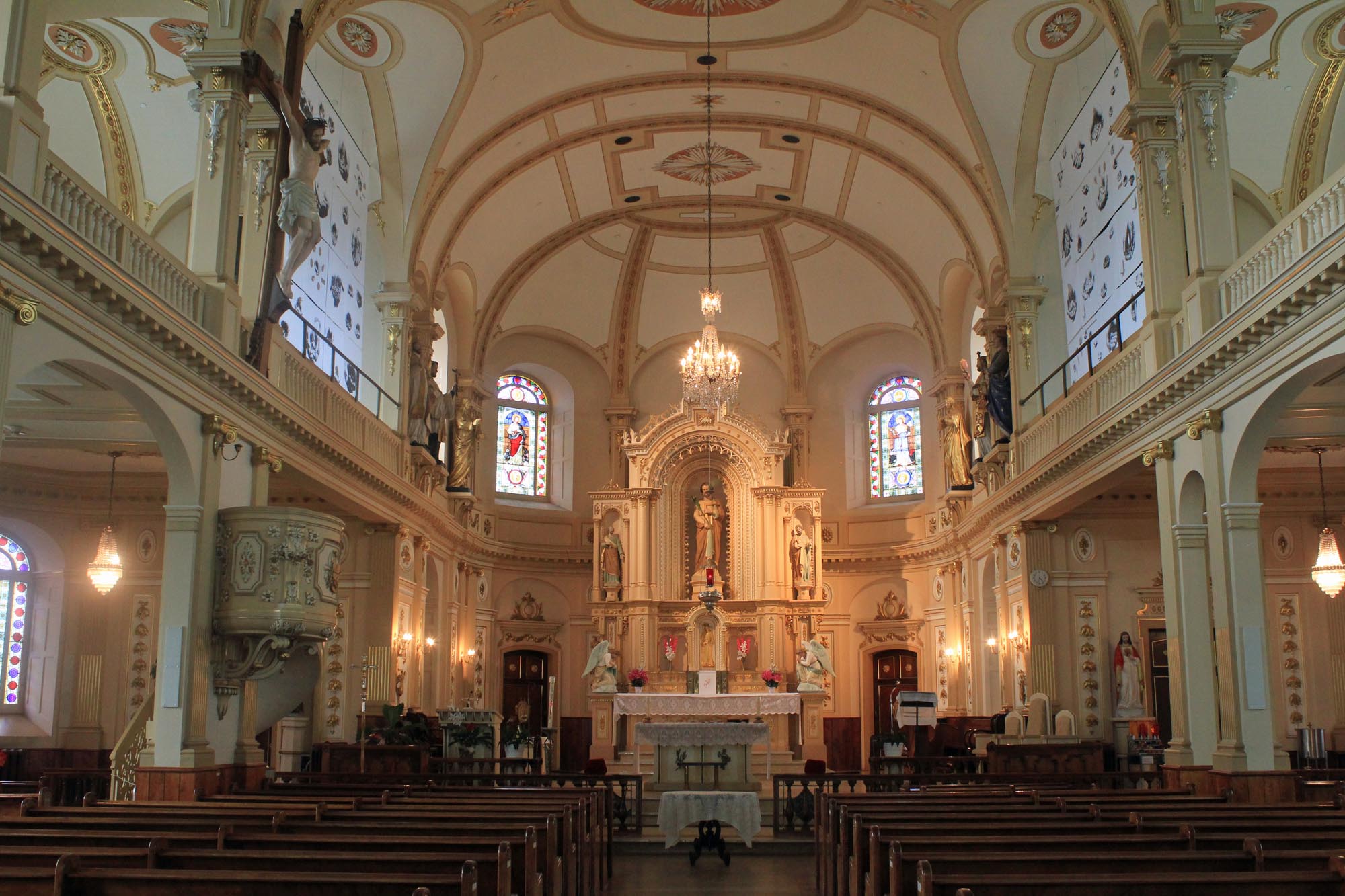 Eglise, Sainte-Famille, Cap-Santé, interieur