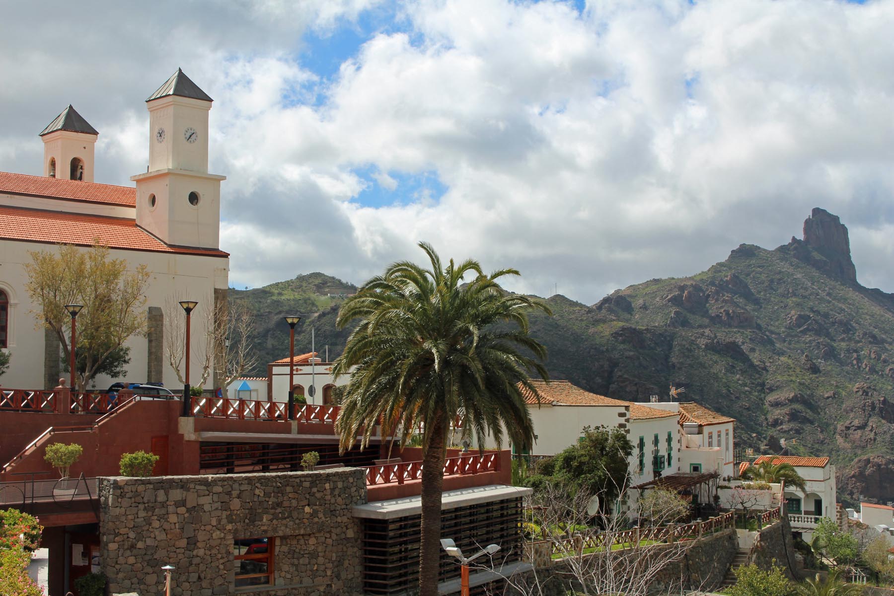 Grande Canarie, Tejeda, église, paysage