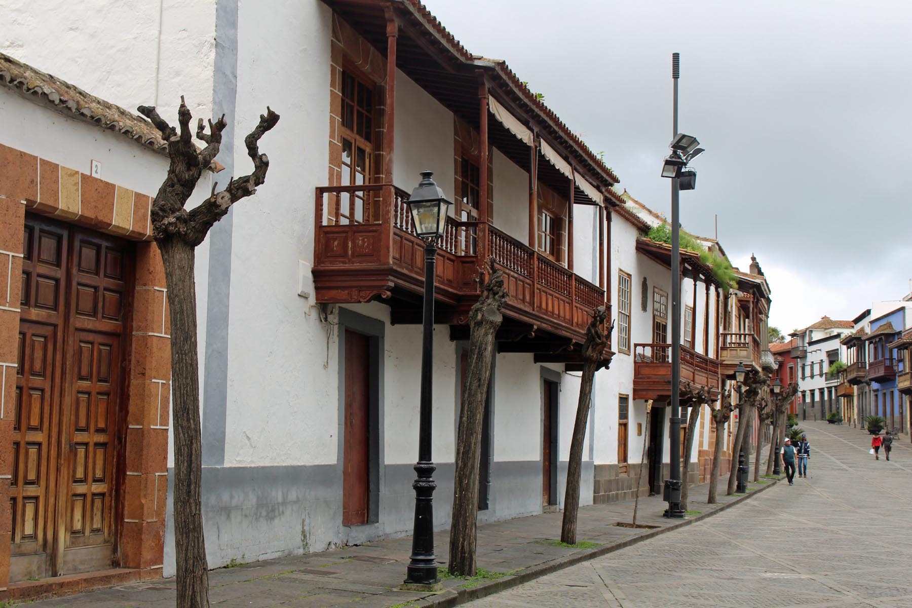 Grande Canarie, Teror, maisons, balcons