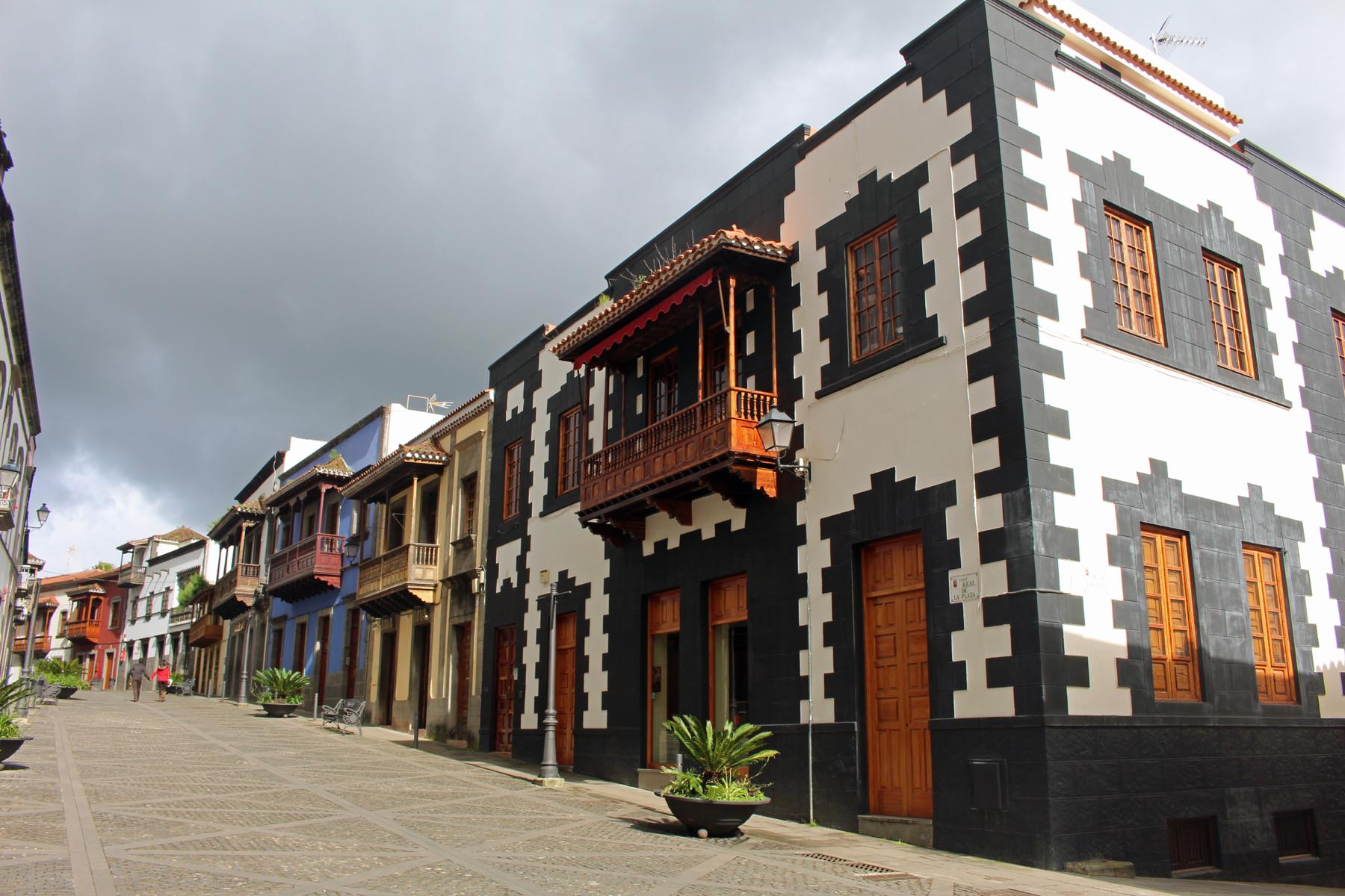 Grande Canarie, Teror, calle Real, maisons