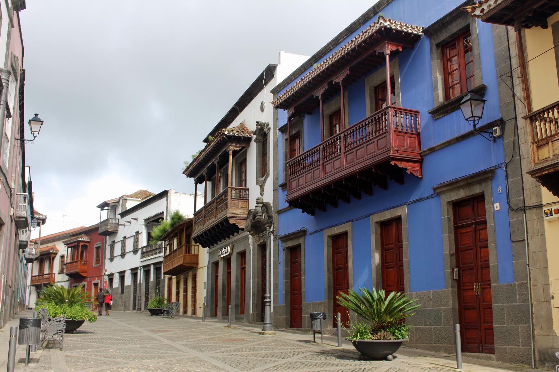 Grande Canarie, Teror, maisons colorees