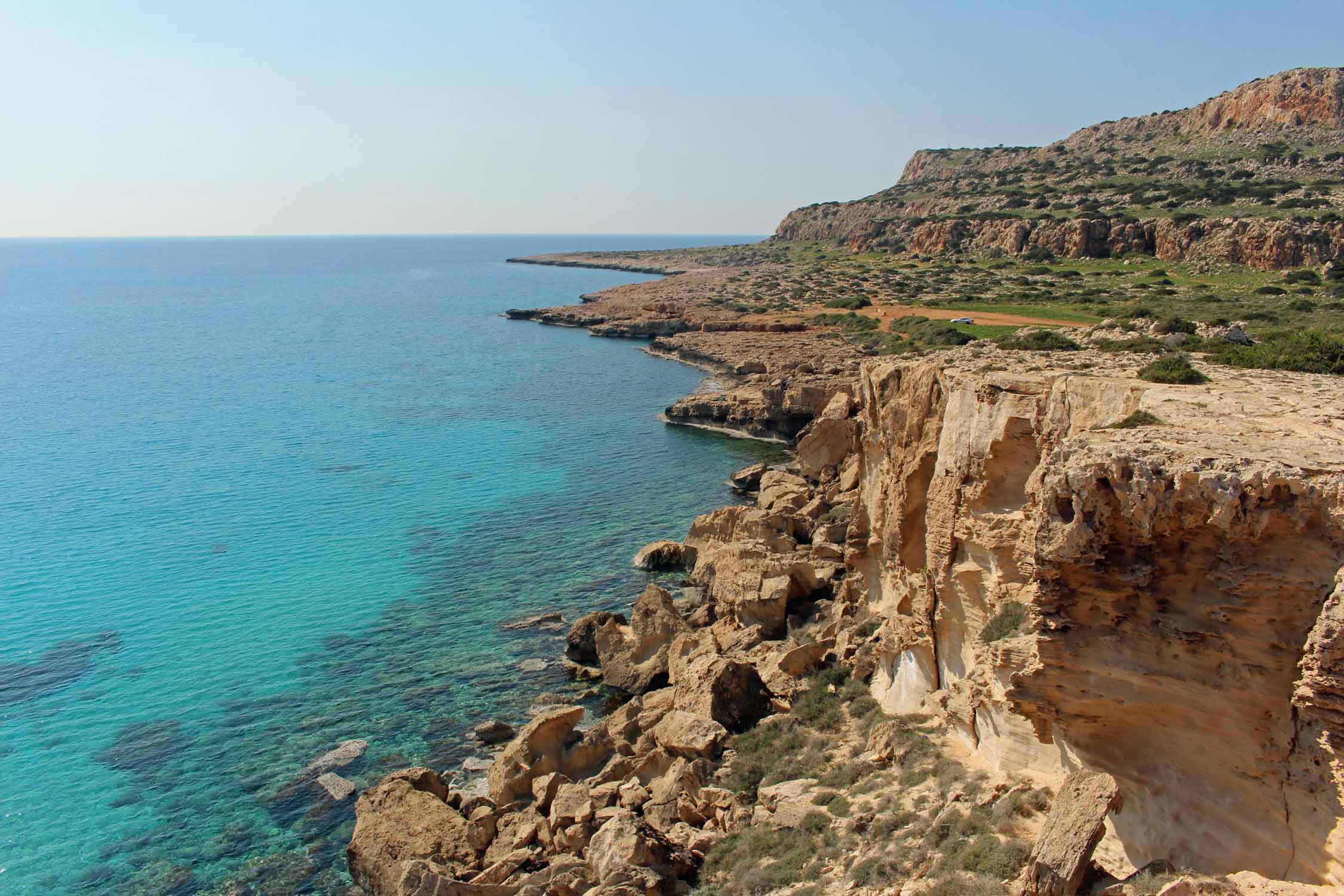 Chypre, Cap Greco, falaise