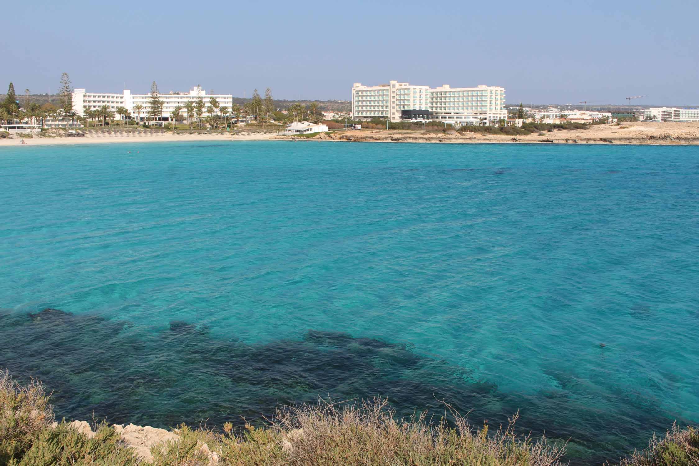 Chypre, plage de Latchi, mer turquoise