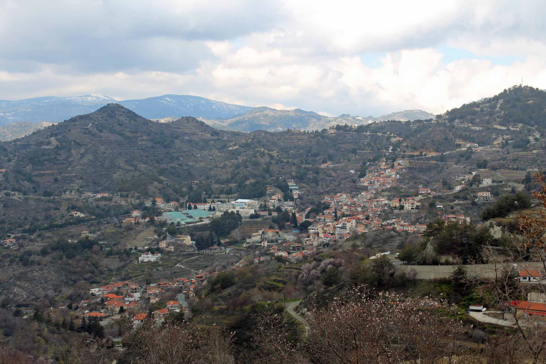 Chypre, Agros, paysage