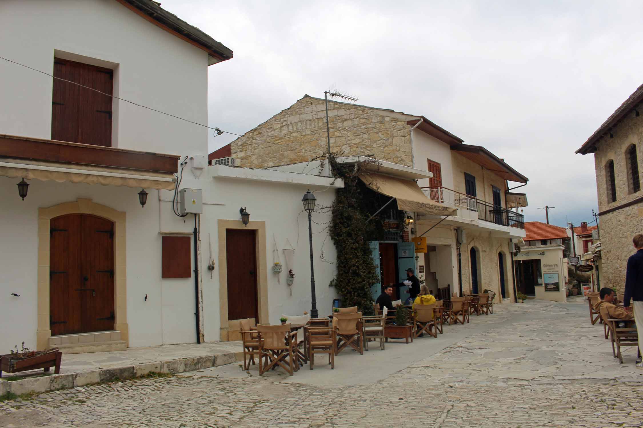 Chypre, Omodos, rue typique