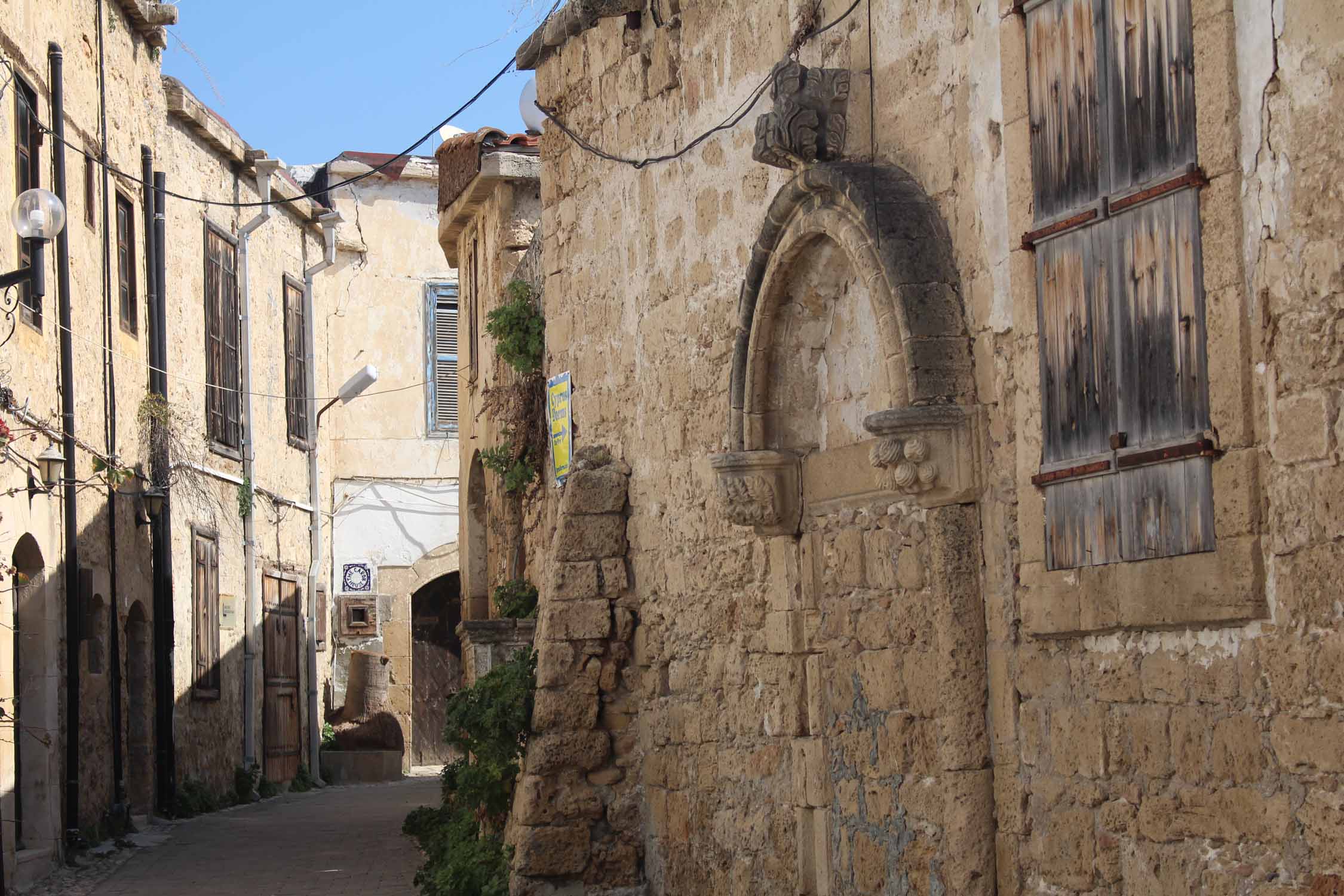 Chypre du Nord, Kyrenia, Girne, ruelle