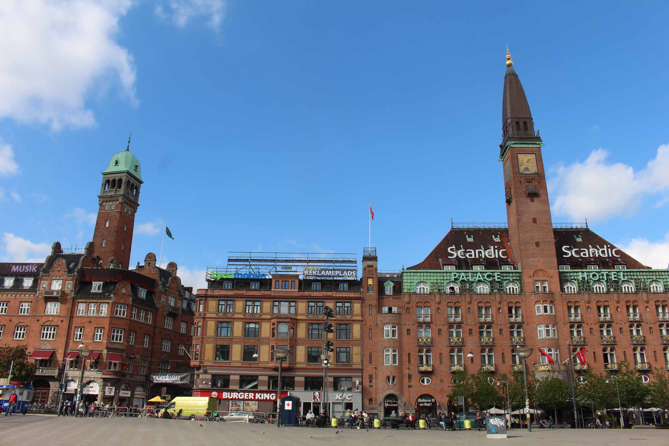 Copenhague, place de l'hôtel de ville