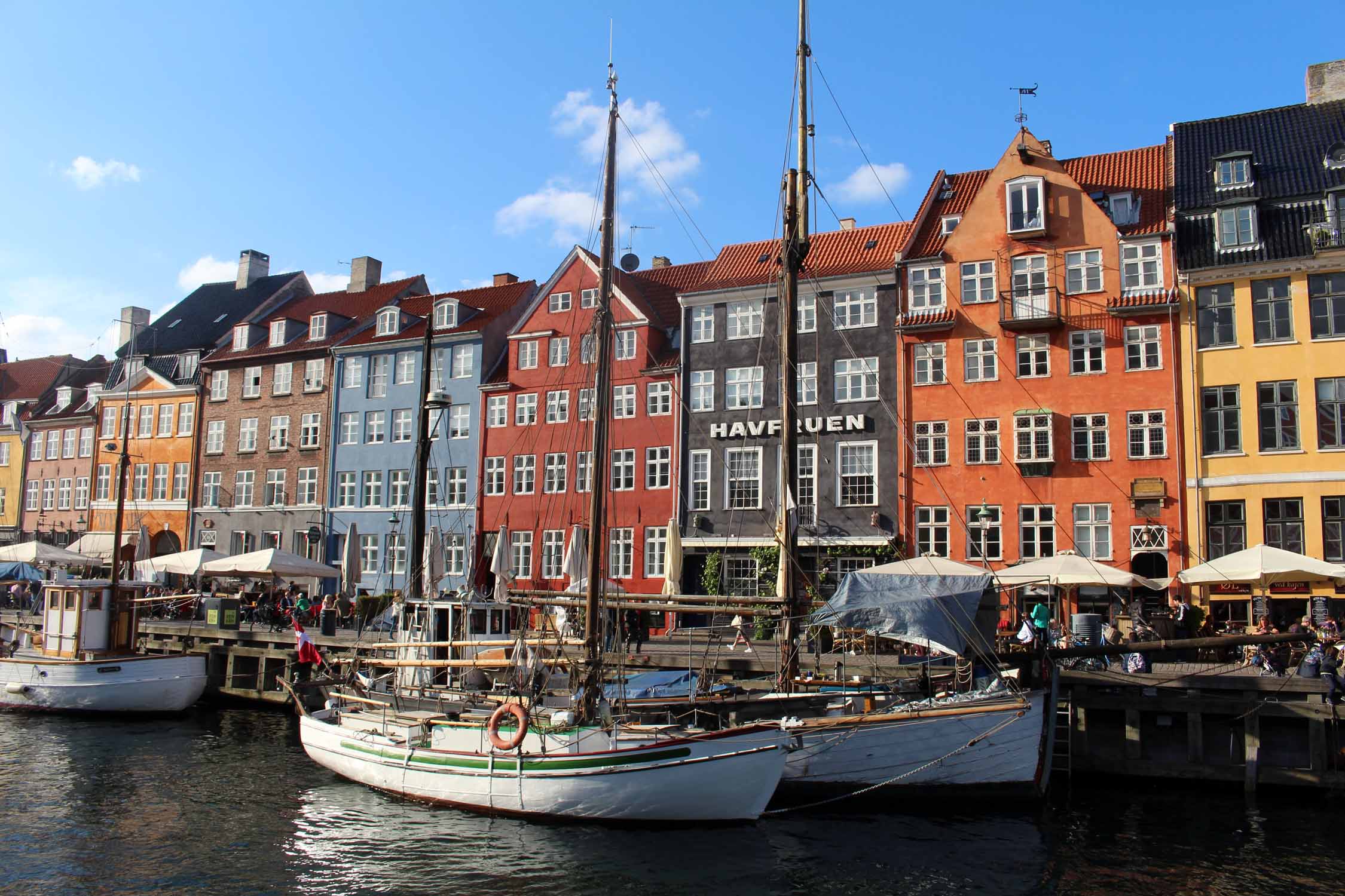 Copenhague, Nyhavn, façades colorées