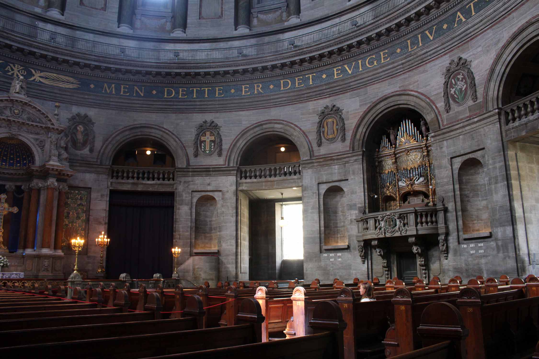 Copenhague, église de Marbre, intérieur