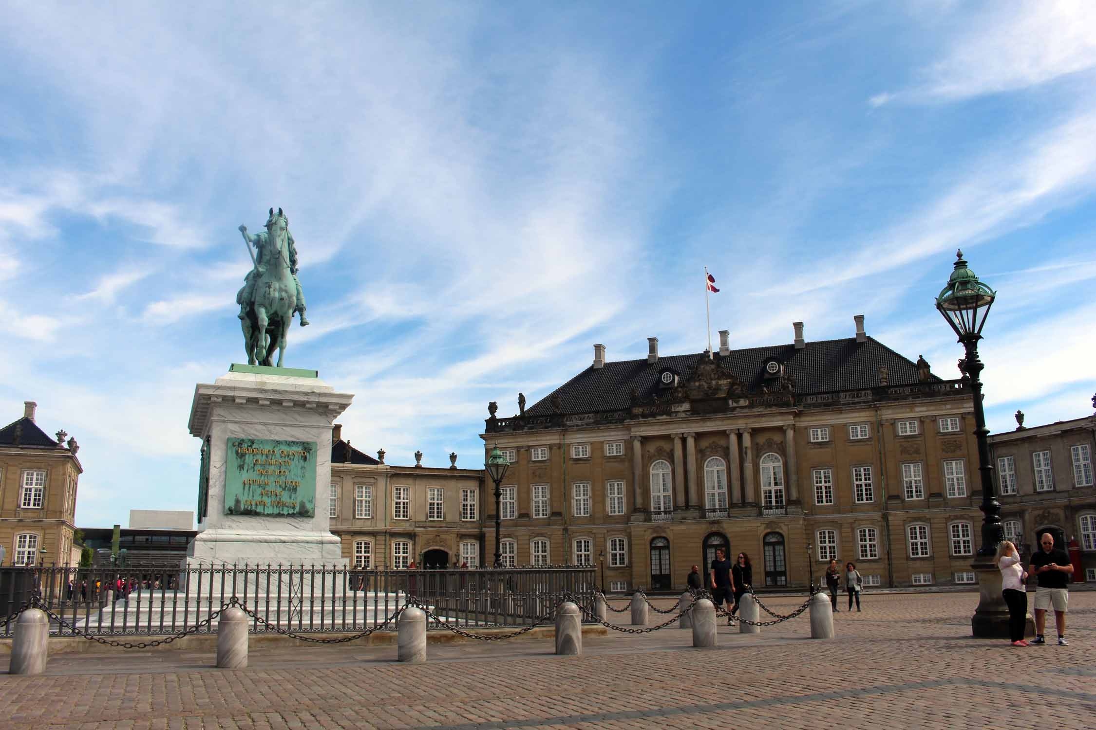 Copenhague, place d'Amalienborg