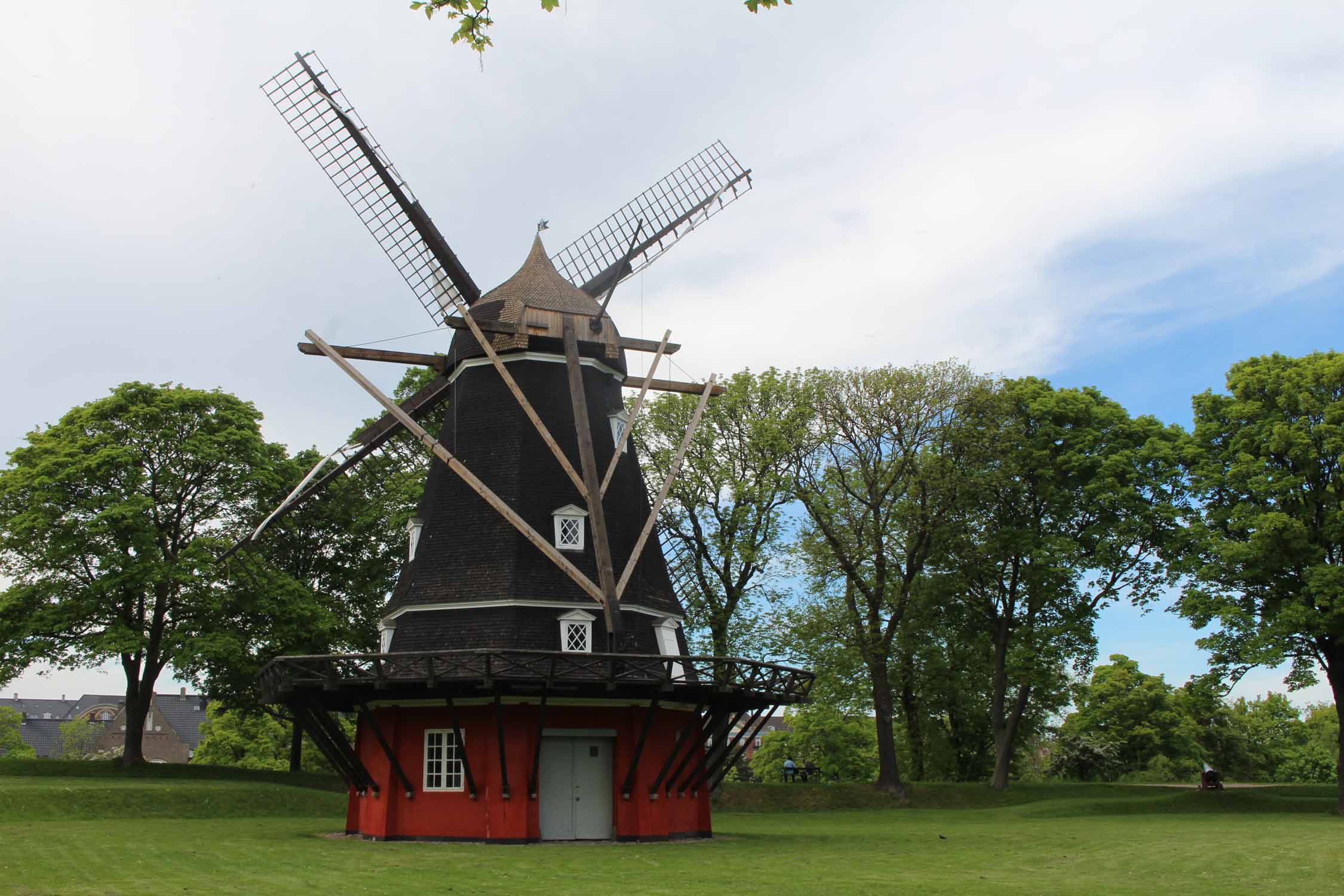 Copenhague, citadelle, moulin