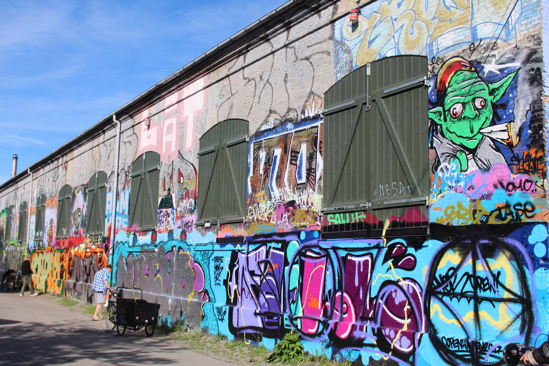 Copenhague, Christiania, graffitis