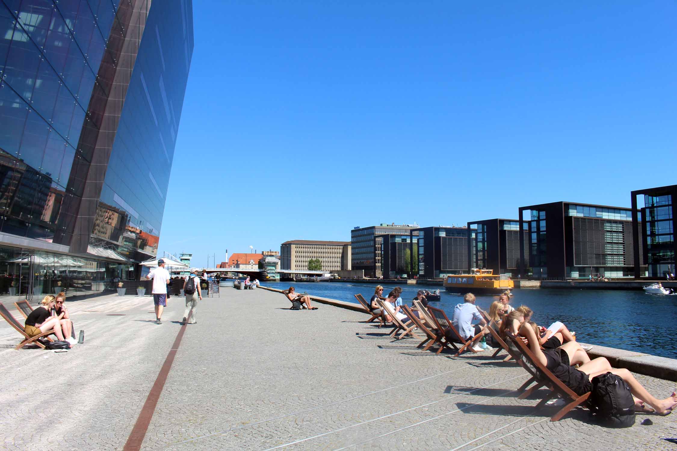 Copenhague, Diamant Noir, quai