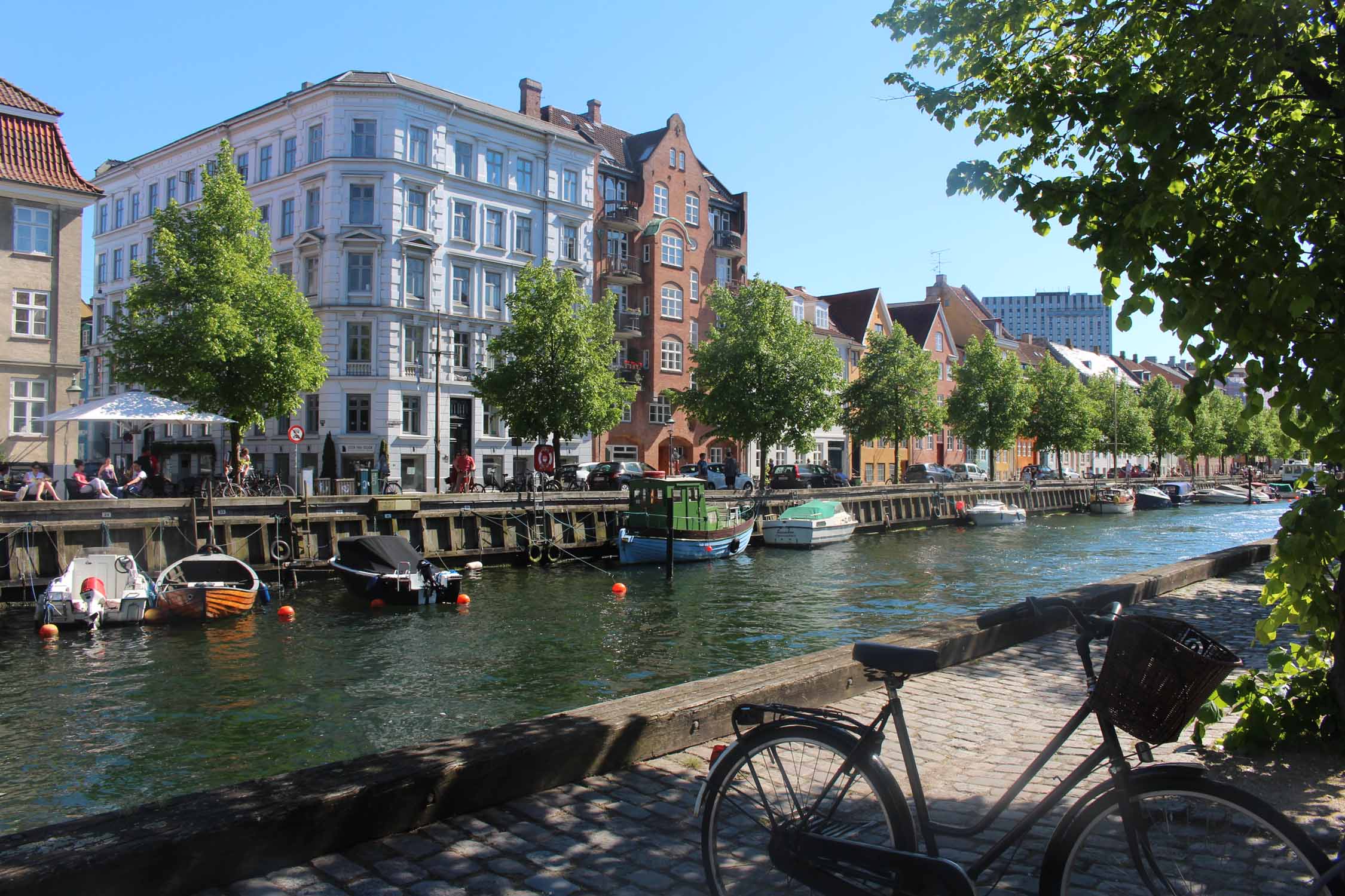 Copenhague, canal Christianhavns, vue