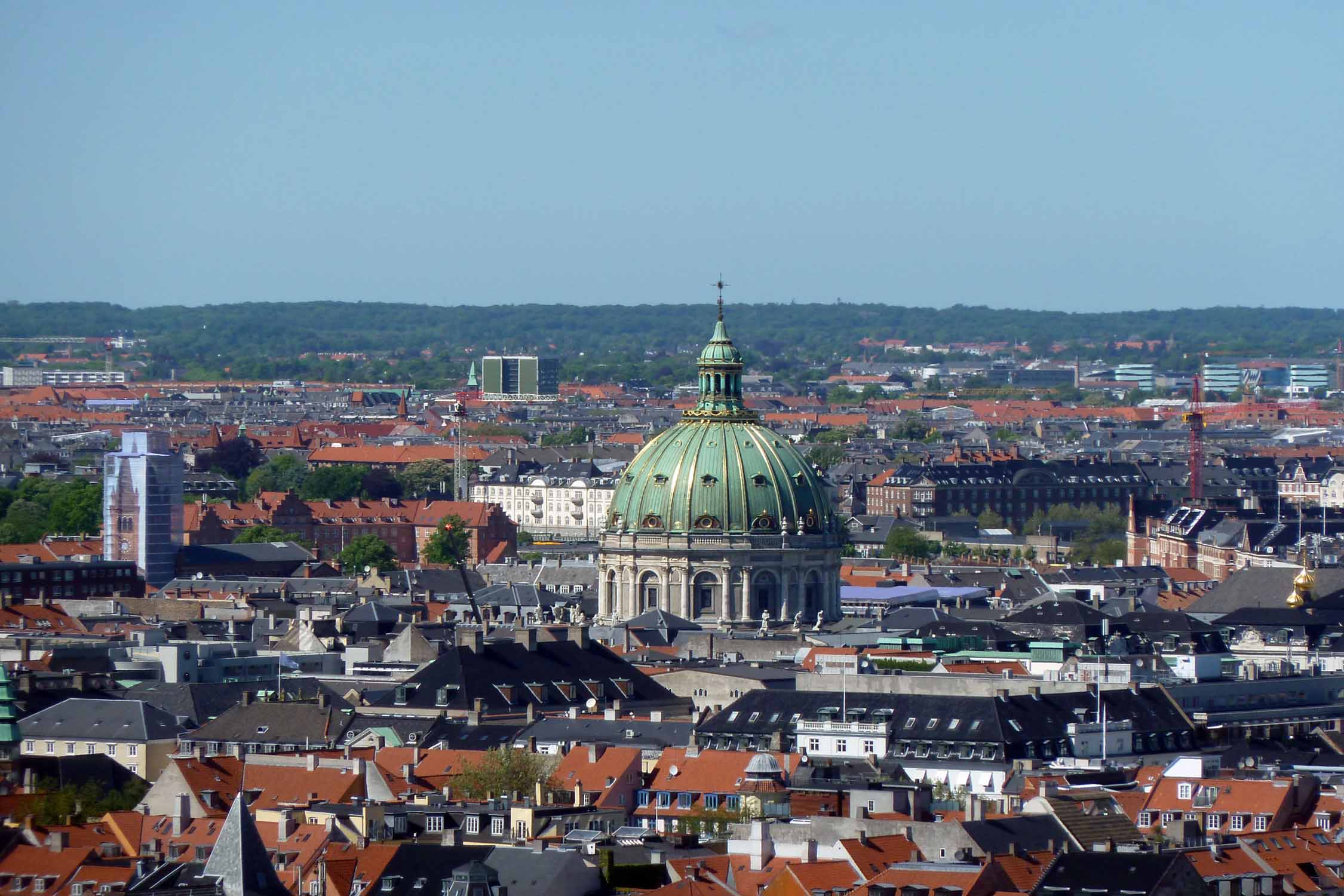 Copenhague, église de Marbre, paysage