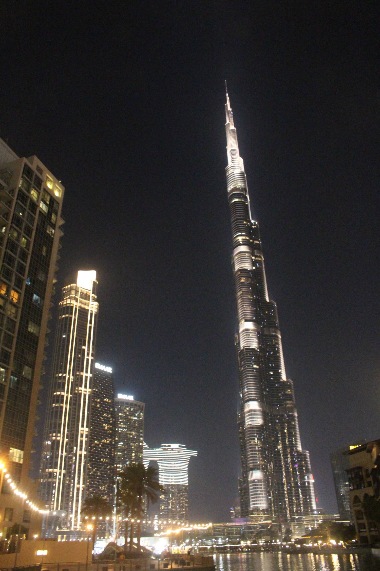 Duba&iuml;, Burj Khalifa, nuit