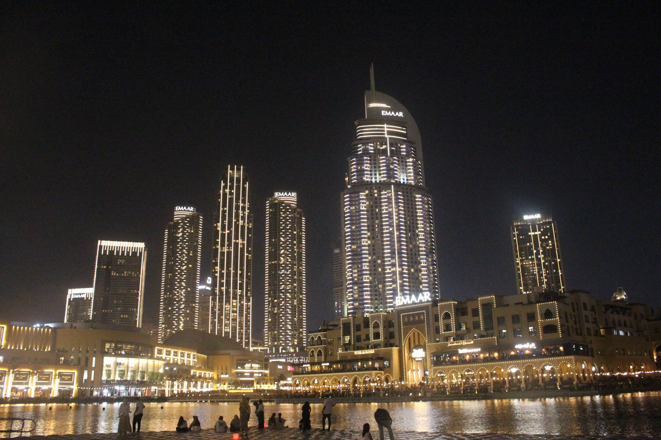 Duba&iuml;, tours, lac Burj Khalifa