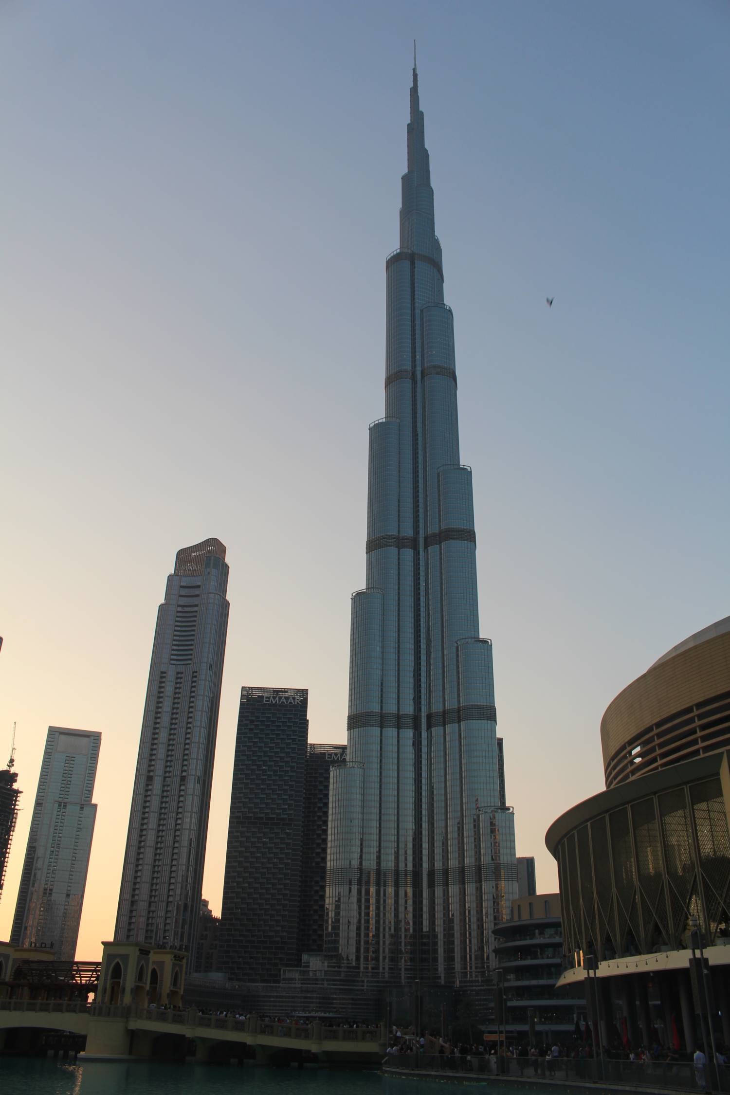Duba&iuml;, Burj Khalifa, coucher de soleil