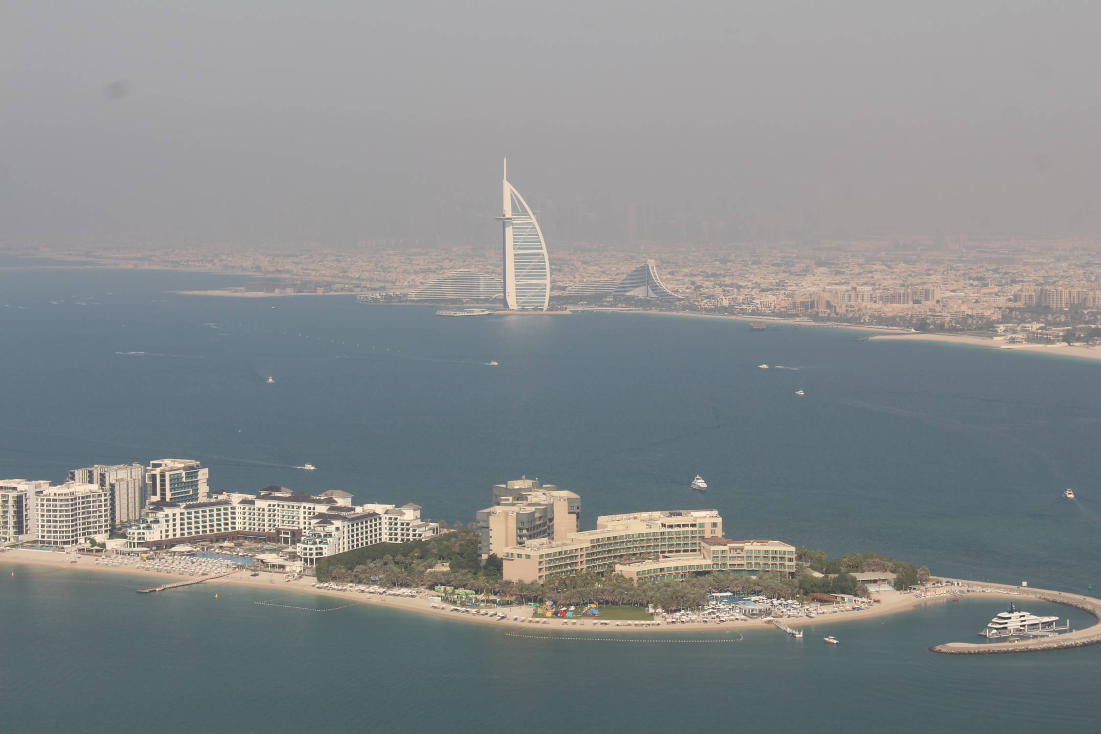 Duba&iuml; Marina, vue, Jumeirah Burj Al Arab
