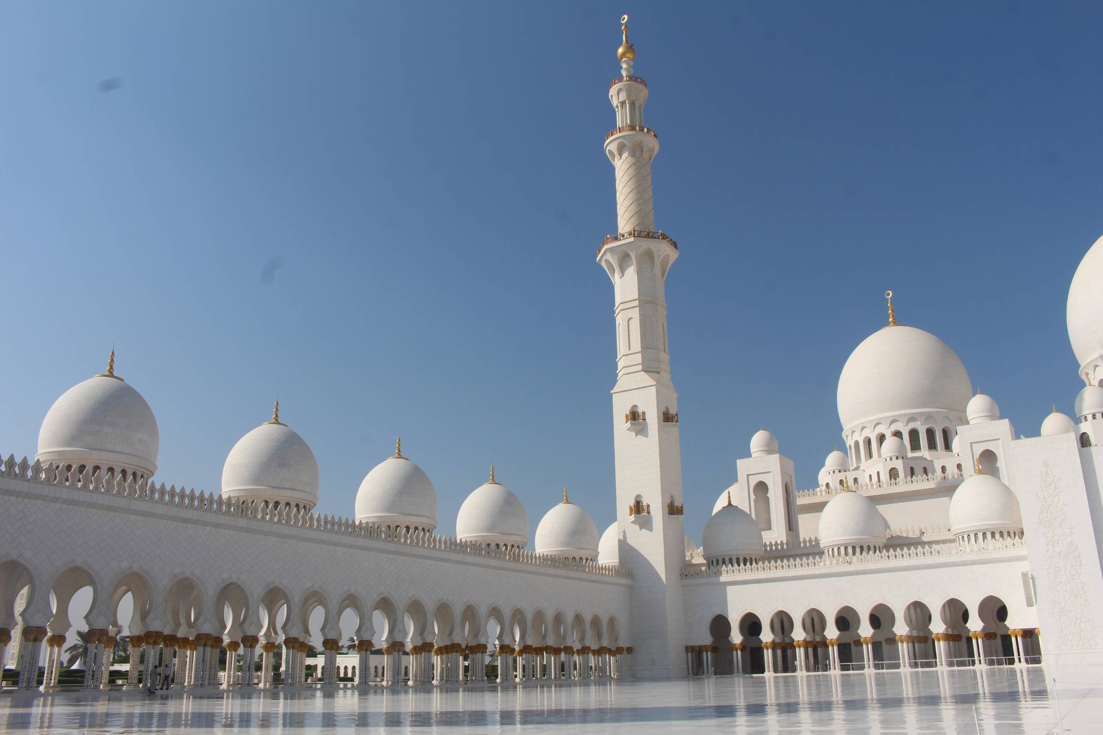 Abou Dhabi, mosqu&eacute;e Cheikh Zayed, minaret
