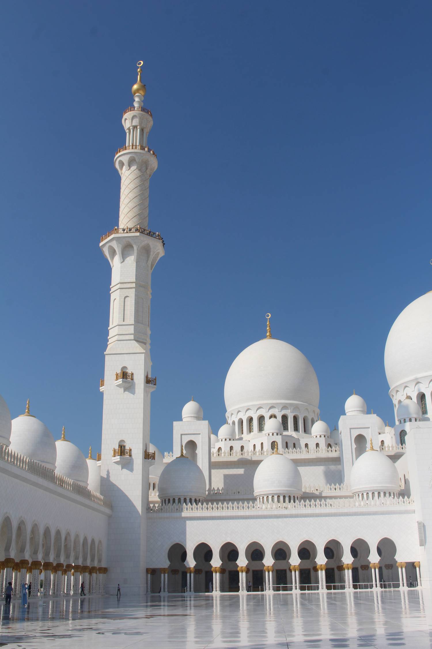 Abou Dhabi, minaret, mosqu&eacute;e Cheikh Zayed