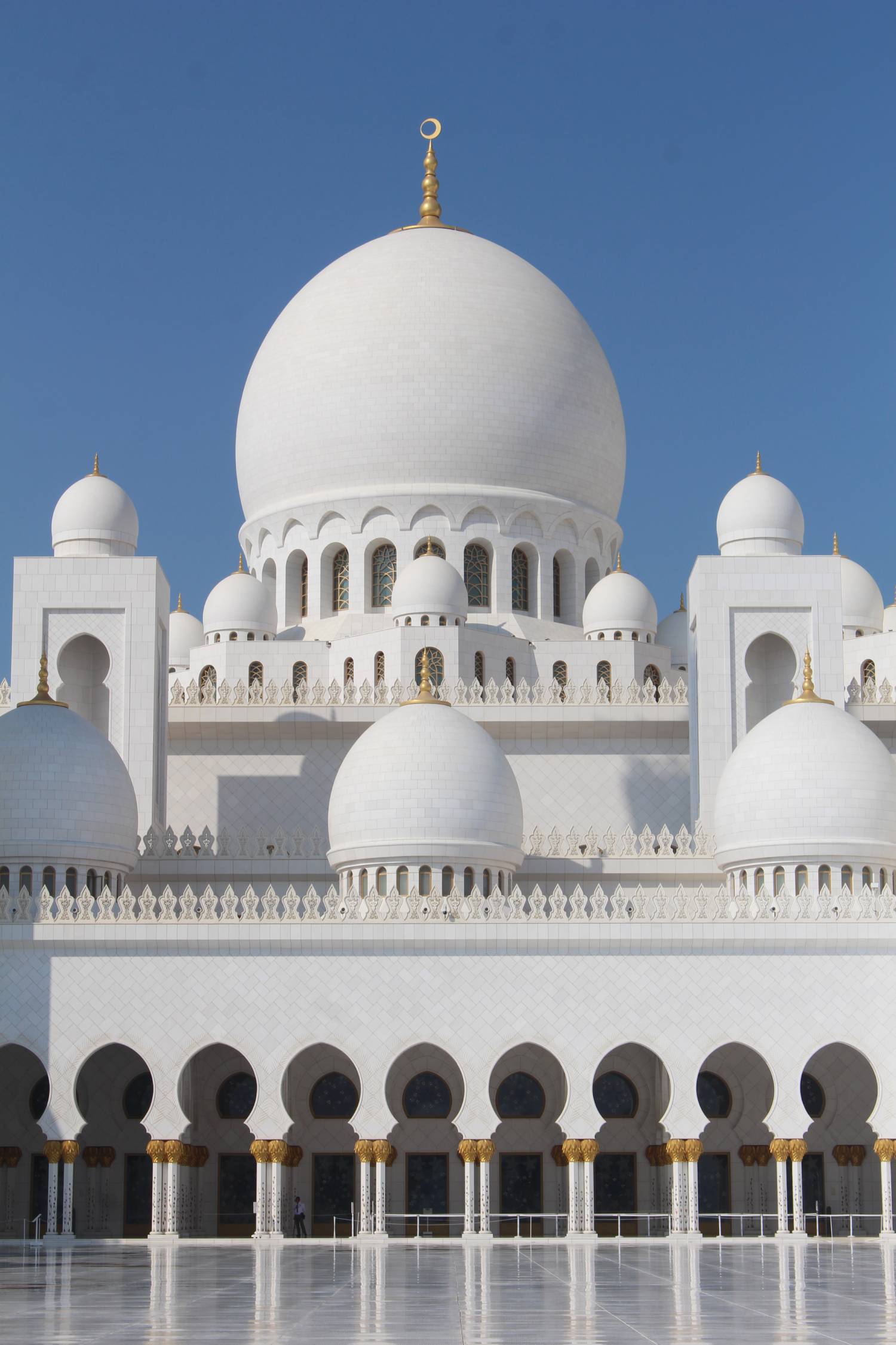 Abou Dhabi, mosqu&eacute;e Cheikh Zayed, d&ocirc;me