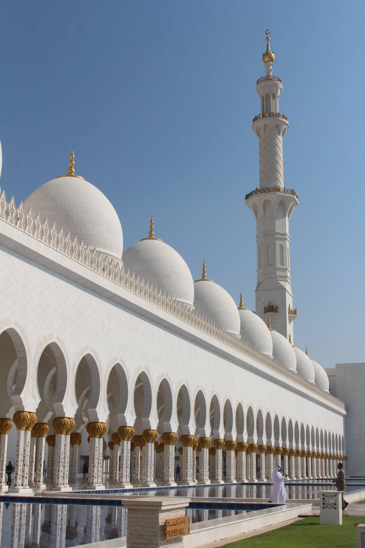 Abou Dhabi, mosqu&eacute;e Cheikh Zayed, colonnade
