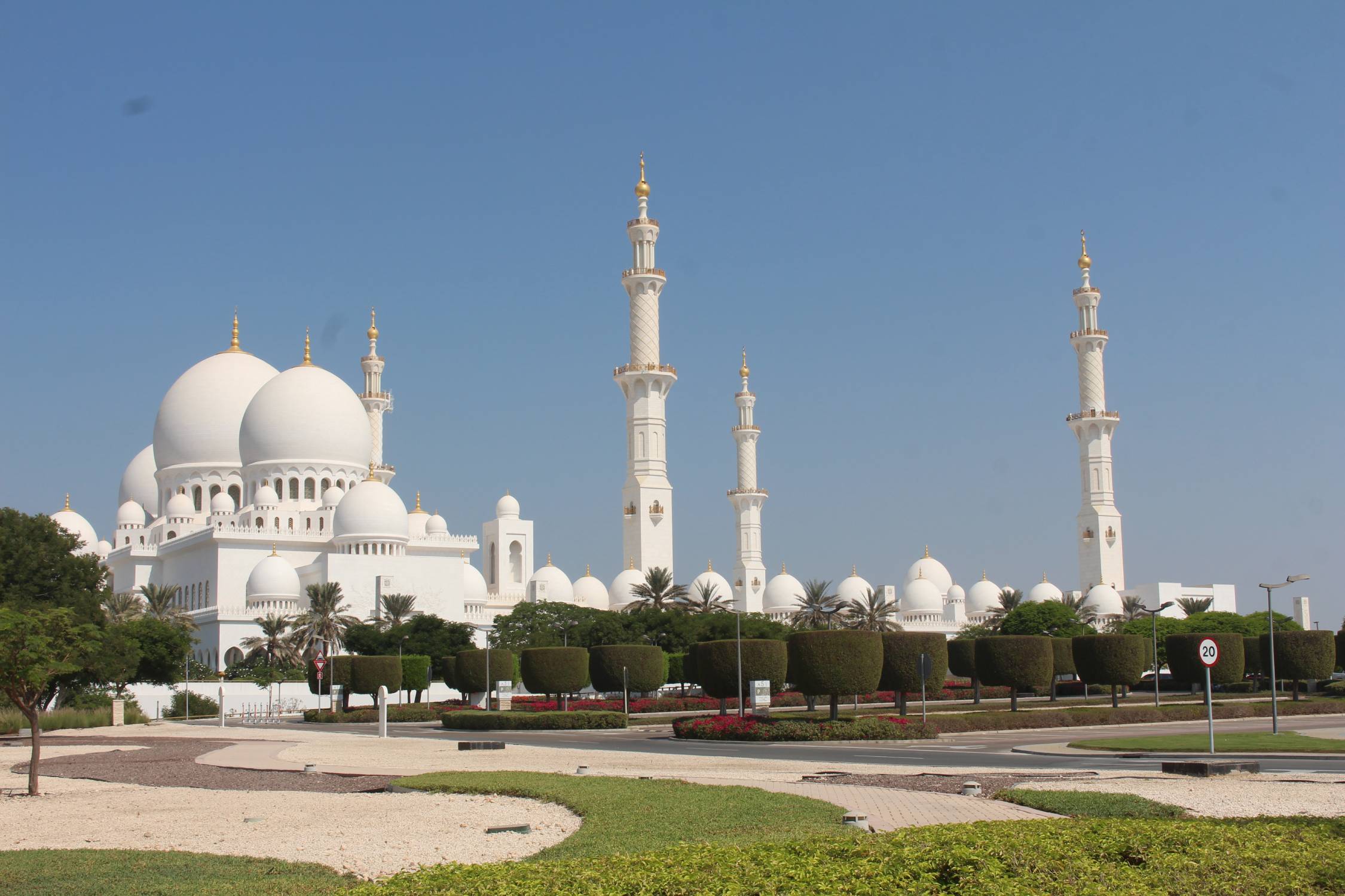 Abou Dhabi, mosqu&eacute;e Cheikh Zayed, panorama