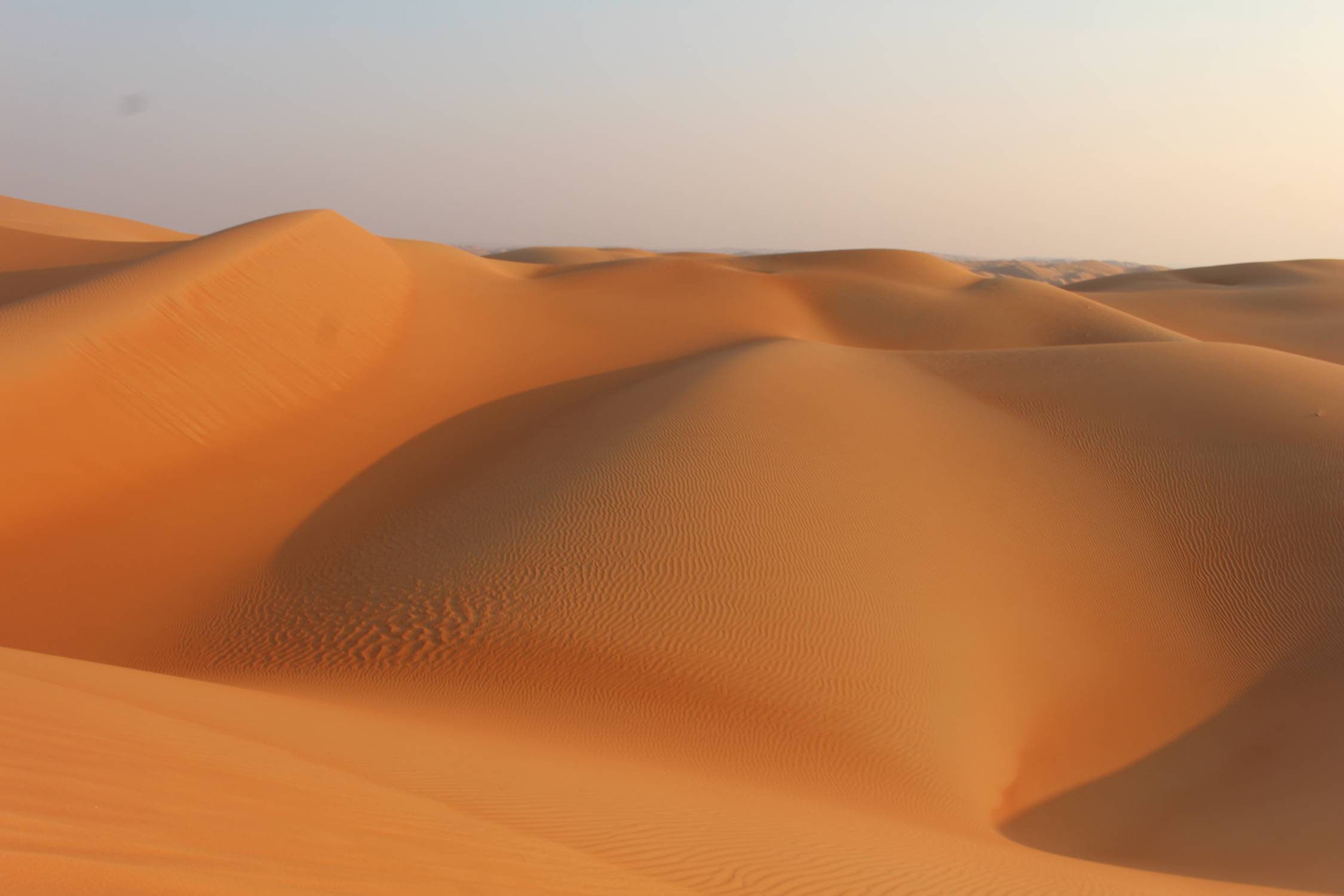 D&eacute;sert de Liwa, Emirats, Moreeb, dunes, panorama