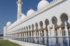 Abou Dhabi, colonnade, mosqu&eacute;e Cheikh Zayed