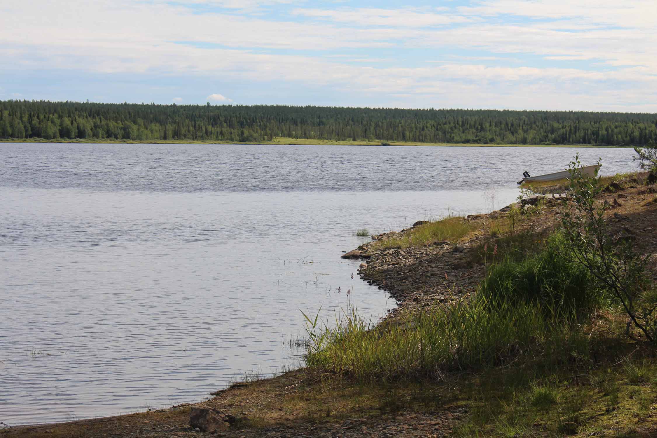 Laponie, rivière Kitinen, paysage